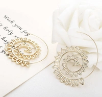 Arzonai European and American Original Geometric Hoop Earrings Jwelery Swirl Petals Minimalist Earrings Women - Free Size, Alloy, Pack of1